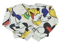 Bílá crop mikina Mickey mouse & Friends zn. Primark