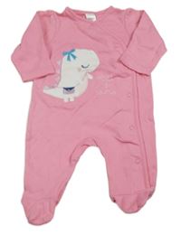 Růžový overal s dinosaurem C&A