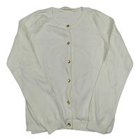 Smetanový propínací svetr H&M