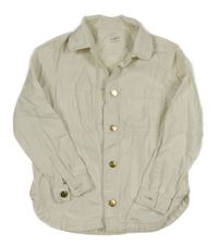 Smetanová riflová košilová bunda F&F