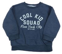 Tmavomodrá mikina s nápisem F&F