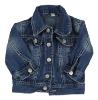 Modrá riflová bunda