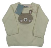 Nové - Krémový svetr s králíkem Ergee