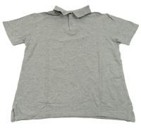 Šedé melírované polo tričko Alive