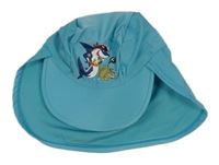 Modrá UV kšiltovka se žralokem