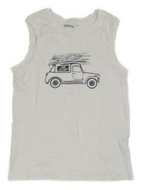 Bílé tílko s autem Orchestra