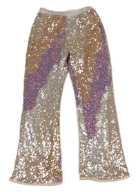 Barevné flitrové kalhoty H&M