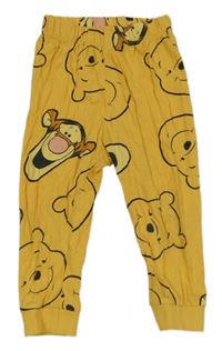 Hořčicové pyžamové kalhoty s Púem a Tygrem Disney