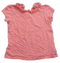 Růžové puntíkaté tričko Miniclub