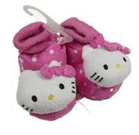Nové - růžové domácí bačkory s Hello Kitty vel. 20