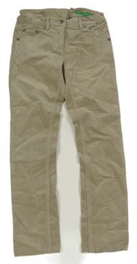 Béžové skinny manšestráky Benetton