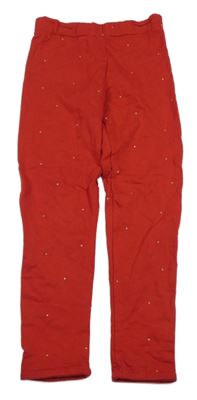 Červené puntíkaté legíny H&M