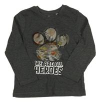 Tmavošedé triko s Tlapkovou patrolou C&A