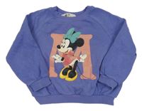 Fialová oversize mikina s Minnie H&M