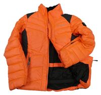 Neonově oranžová šusťáková zimní funkční lyžařská bunda ICEPEAK