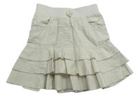 Béžová sukně s úpletovým pasem Debenhams