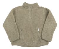 Béžová huňatá mikina zn. H&M