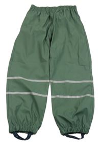 Zelené voděodolné kalhoty 