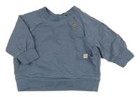 Šedomodrá mikina s nápisem Topomini