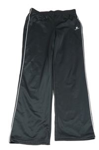 Antracitové sportovní široké tepláky 