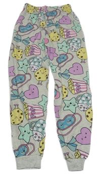 Světlešedo-barevné tepláky s obrázky Nutmeg