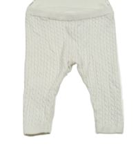 Bílé vzorované pletené legíny C&A