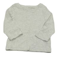 Světlešedé žebrované triko Primark