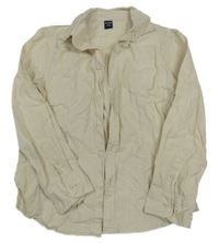 Béžová lněná košile Kiabi 