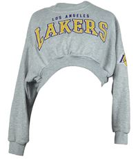 Dámská šedá crop mikina s logem NBA 