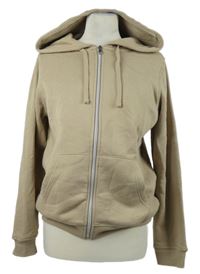 Dámská béžová propínací mikina s kapucí Primark 