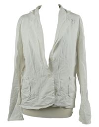 Dámské bílé teplákové sako 