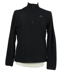 Pánská černá fleecová funkční mikina Quechua 