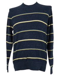 Nové - Pánský tmavomodrý pruhovaný svetr GAP 