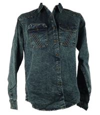 Pánská tmavomodrá riflová košile 