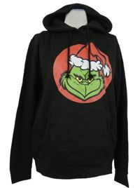 Dámská černá mikina s Grinchem a kapucí 