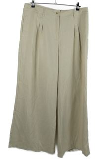 Dámské béžové palazzo kalhoty 