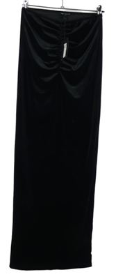 Nové - Dámská černá sametová dlouhá sukně River Island 