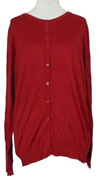 Dámský červený propínací svetr zn. Pep&Co