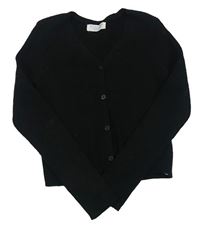 Černý žebrovaný crop svetr Primark