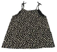 Černý top s flíčky H&M