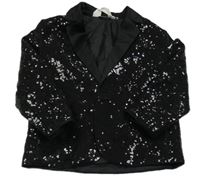 Černé flitované sako H&M