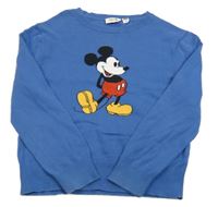 Modrý svertr s Mickey Mousem Disney