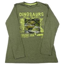 Khaki triko s dinem Y.F.K.