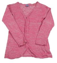 Růžový třpytivý svetrový cardigan Kiki&Koko