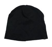 Černá bavlněná čepice