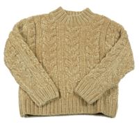 Béžový žinylkový svetr C&A