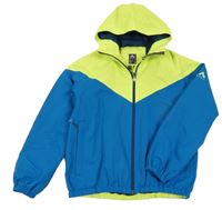 Modro-zelená jarní šusťáková bunda s kapucí Mc Kinley 