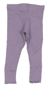 Fialové žebrované tepláky Primark 