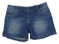 Tmavomodré riflové kraťasy Pepe Jeans