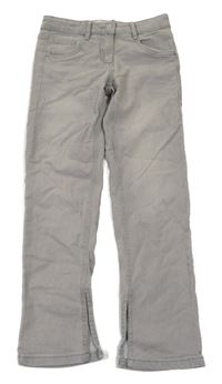 Šedé rifle s rozparky Denim 